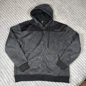 Vintage Y2K SRH‎ Zip Up Hoodie Skulls Mens 2XL Skater Grunge Streetwear